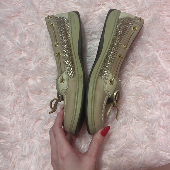 Sperry top slider angelfish glitter shoe 7.5 - Picture 2 of 7